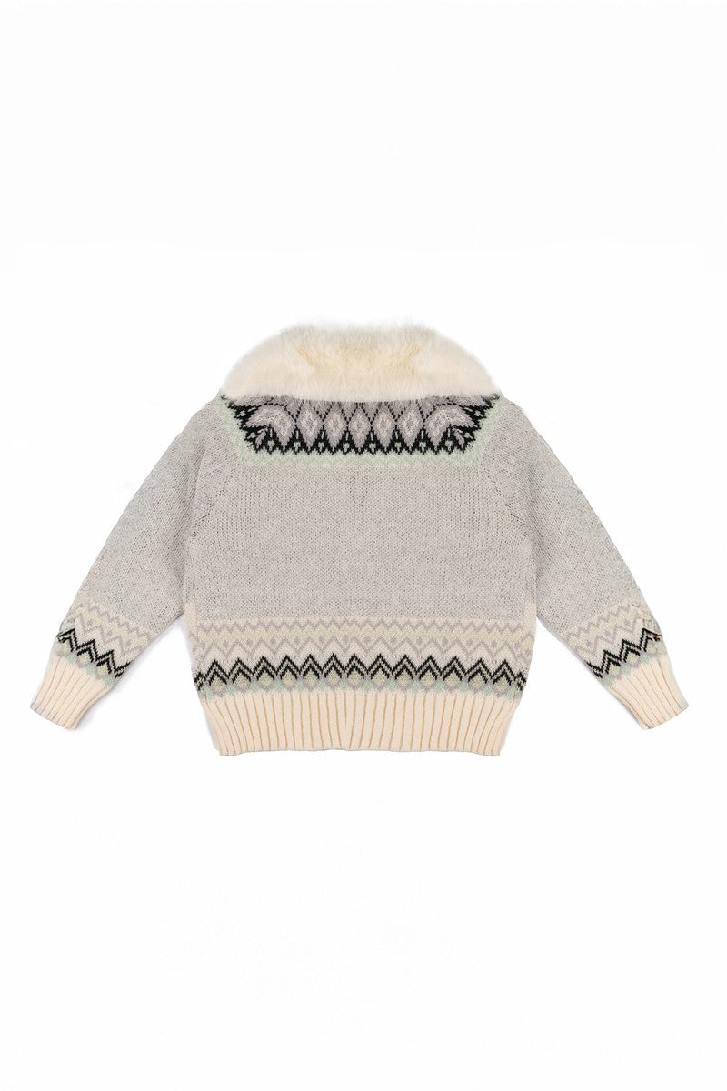 Horse Print Pom-Pom Zip-Up Sweater | Forever 21 Women