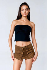 Faux Suede Studded Skort | Forever 21 Women