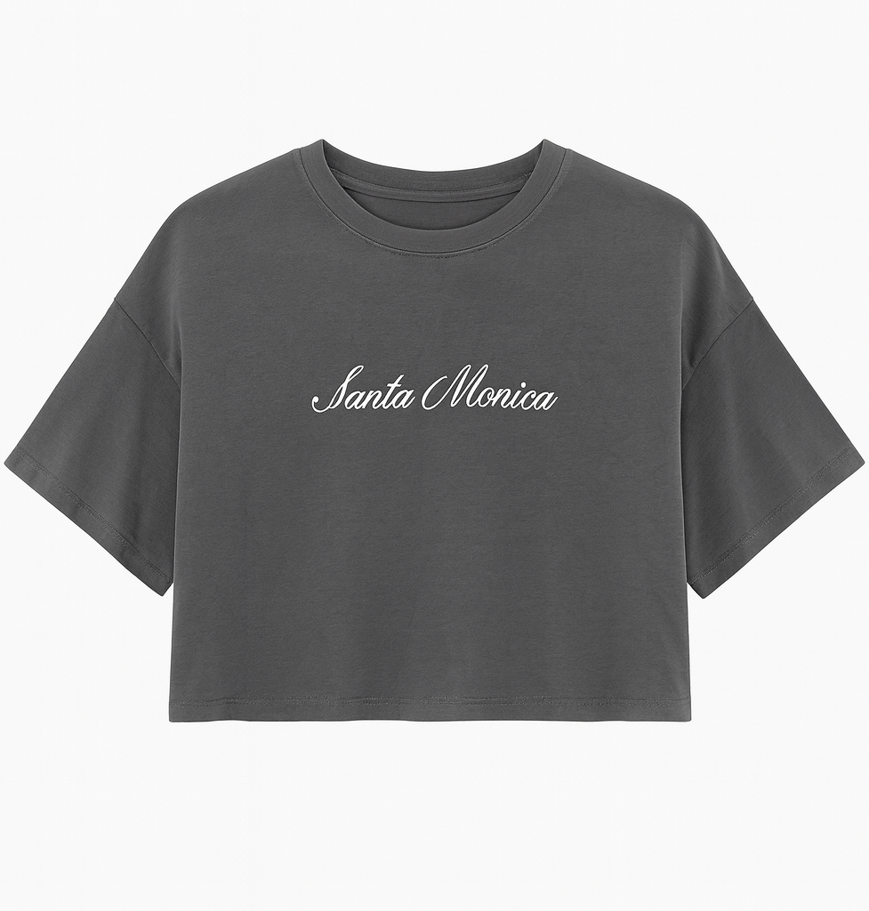 Santa Monica Boxy Cropped Tee | Forever 21 Women