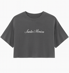 Santa Monica Boxy Cropped Tee | Forever 21 Women