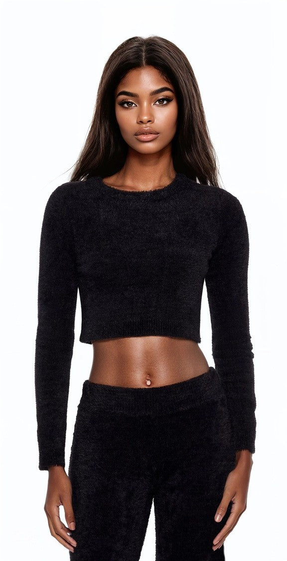 Fuzzy Knit Cropped Sweater | Forever 21 Women