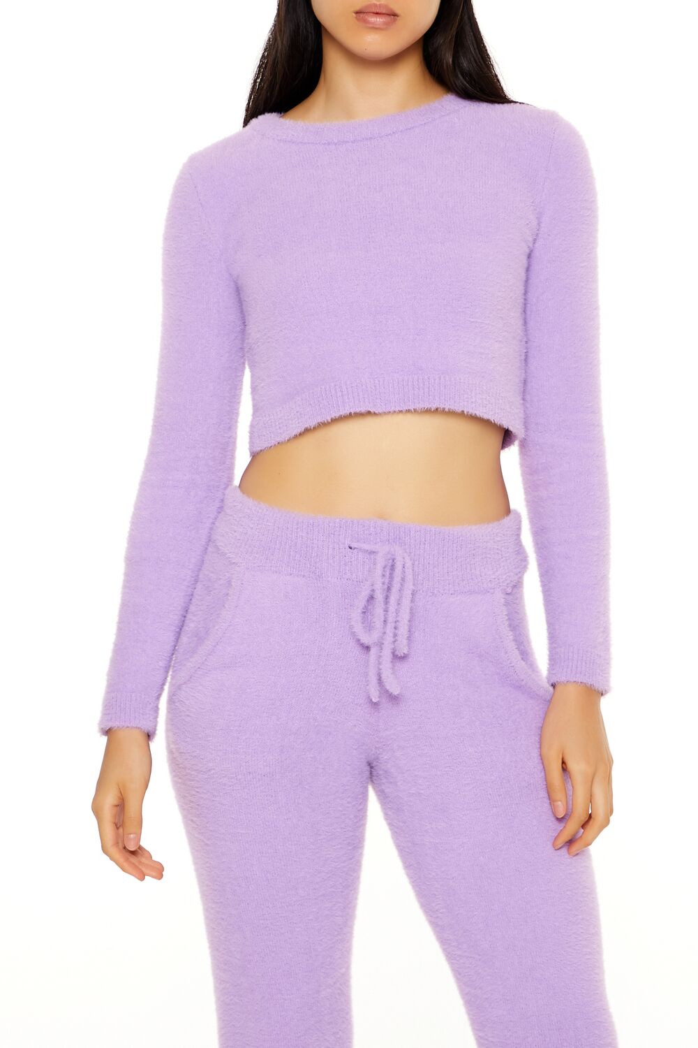 Fuzzy Knit Cropped Sweater | Forever 21 Women