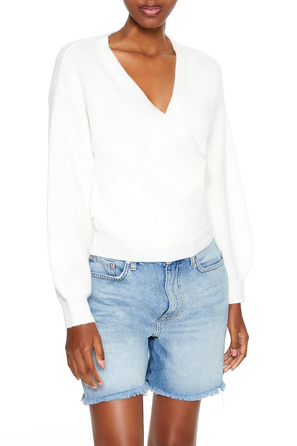 Drop-Sleeve Wrap Sweater | Forever 21 Women