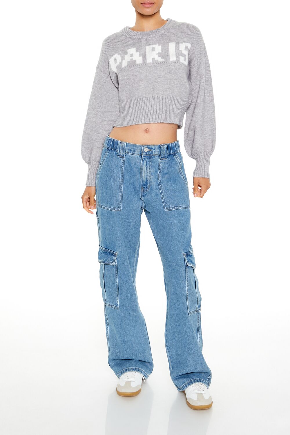 Paris Graphic Cropped Sweater | Forever 21 Women