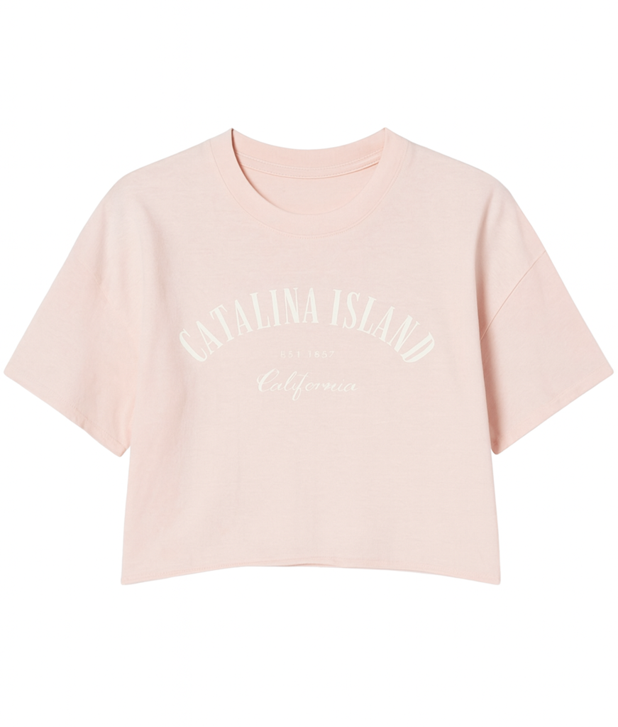 Catalina Island Boxy Cropped Tee | Forever 21 Women