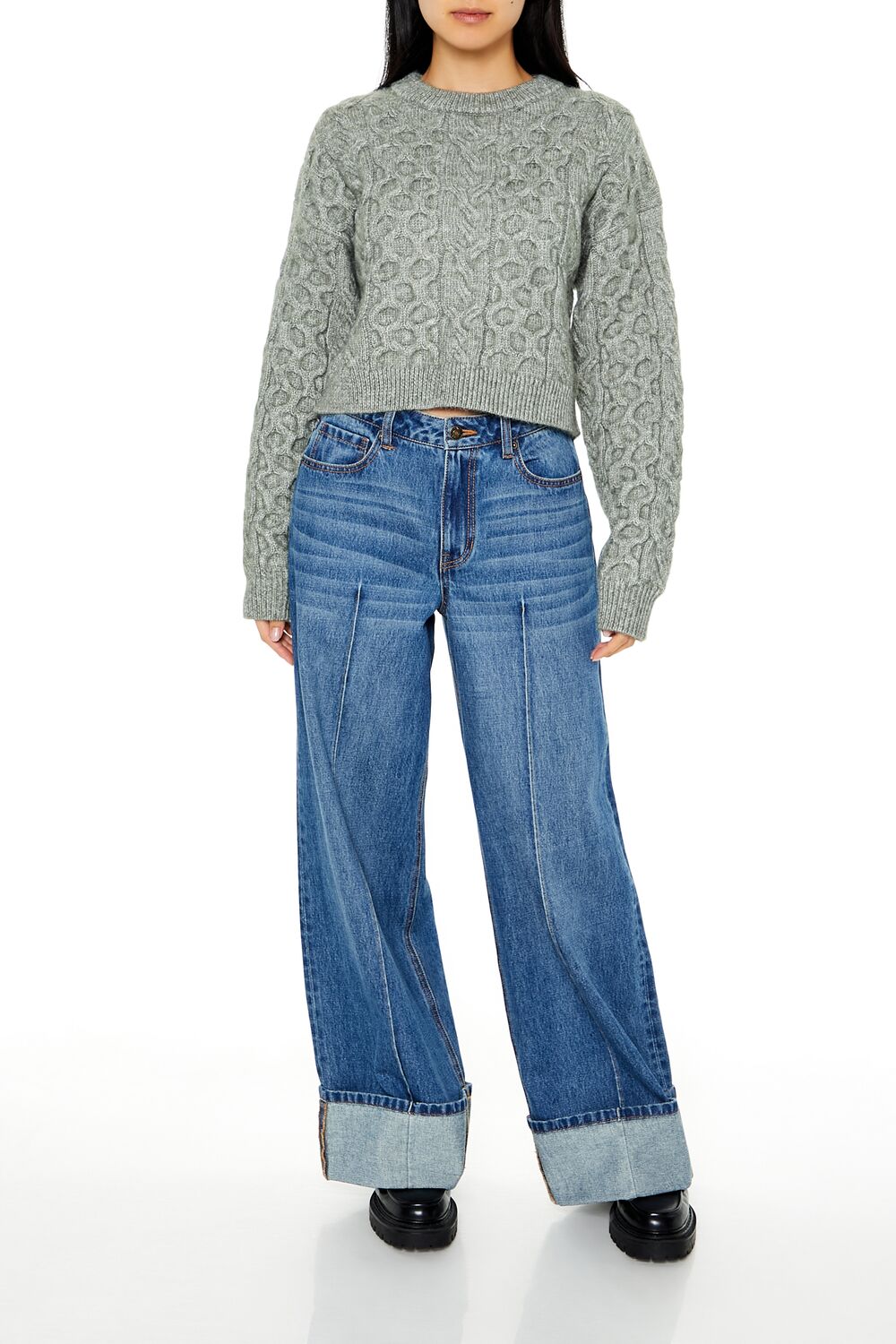Cable & Honeycomb Knit Sweater | Forever 21 Women