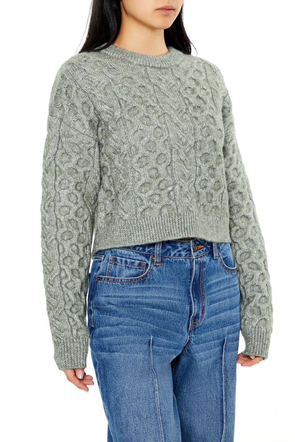 Cable & Honeycomb Knit Sweater | Forever 21 Women