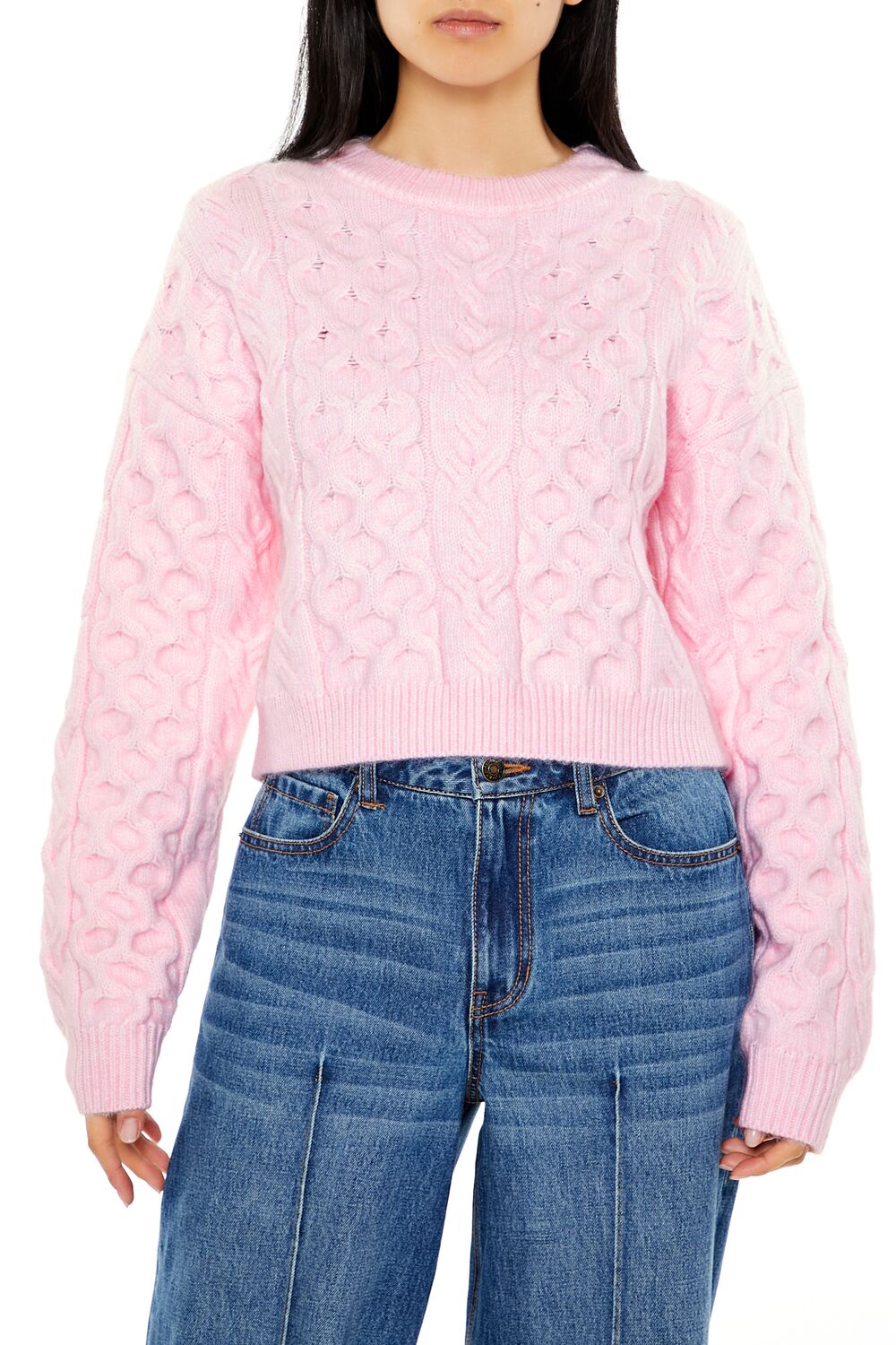 Cable & Honeycomb Knit Sweater | Forever 21 Women