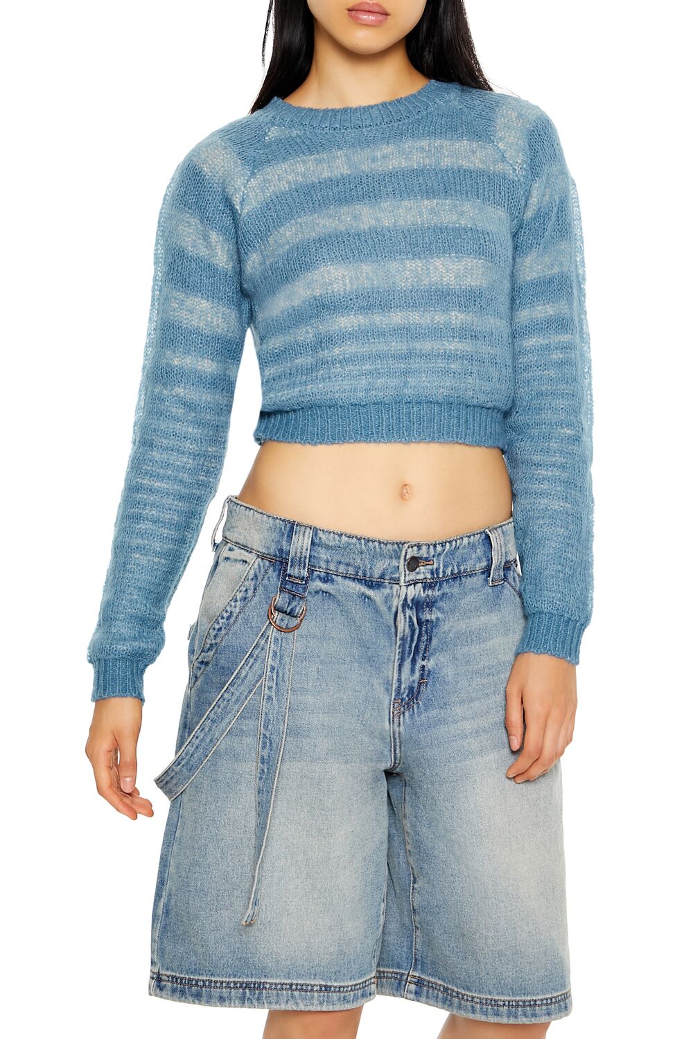 Striped Cropped Sweater | Forever 21 Women