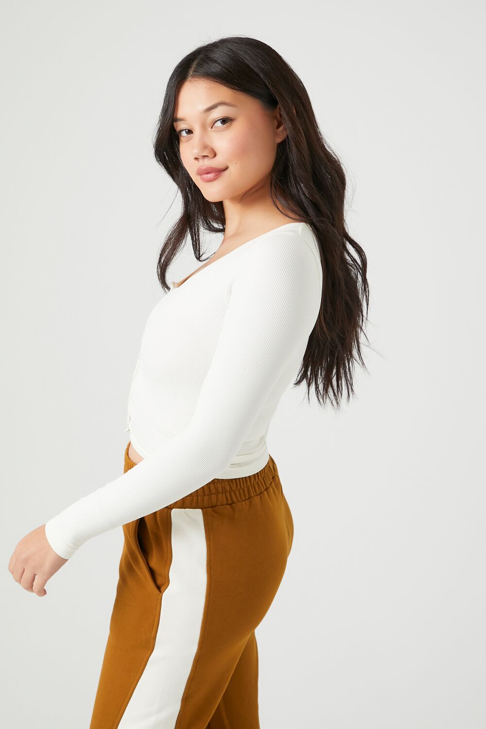 Seamless Ribbed Knit Crop Top | Forever 21 Women
