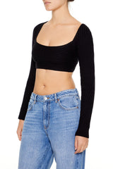 Super Cropped Sweater-Knit Top | Forever 21 Women