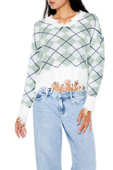 Cropped Argyle Sweater | Forever 21 Women