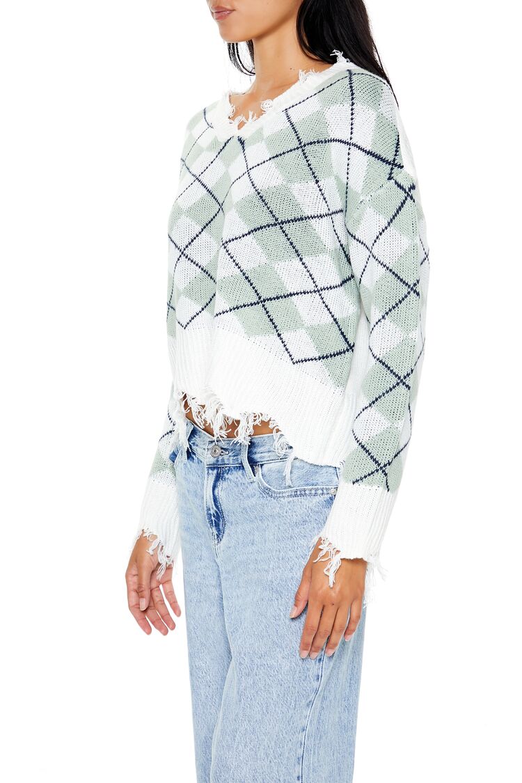 Cropped Argyle Sweater | Forever 21 Women
