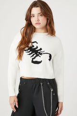 Scorpion Cropped Sweater | Forever 21 Women