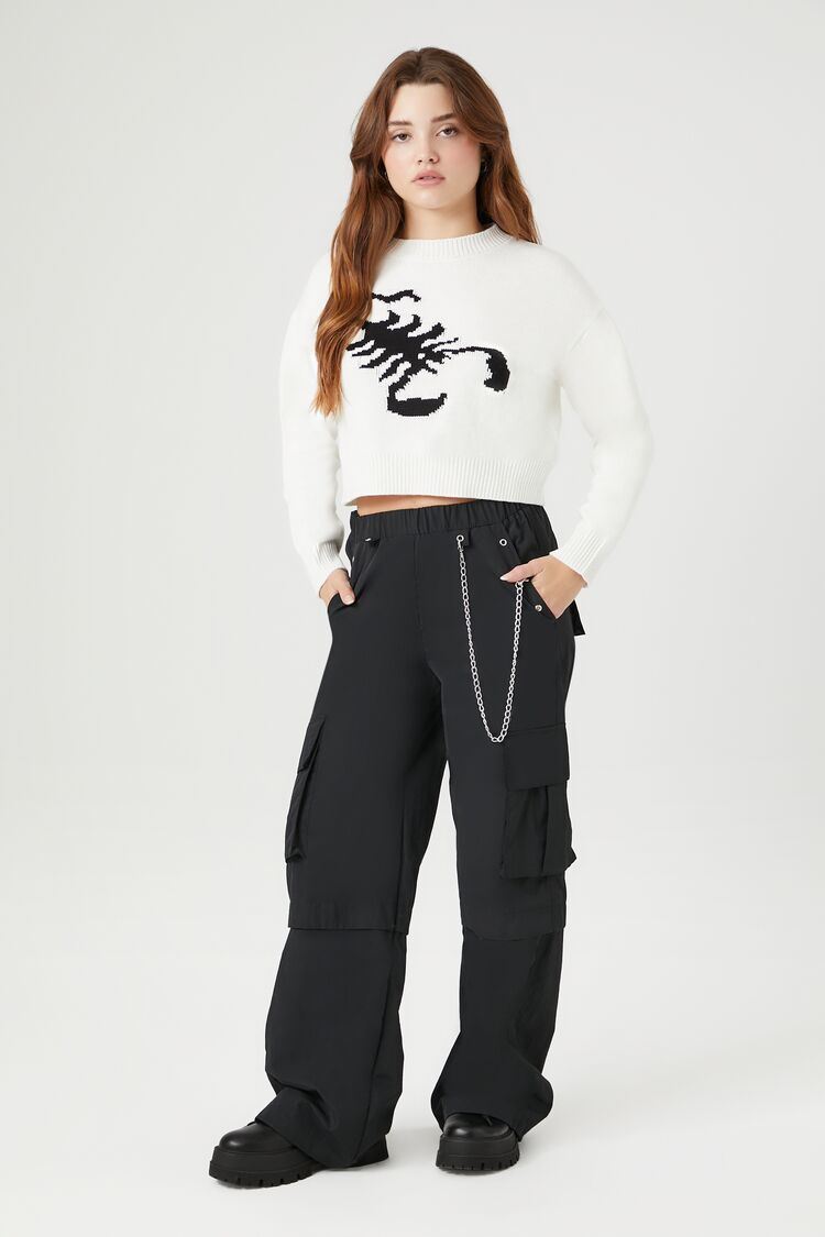 Scorpion Cropped Sweater | Forever 21 Women