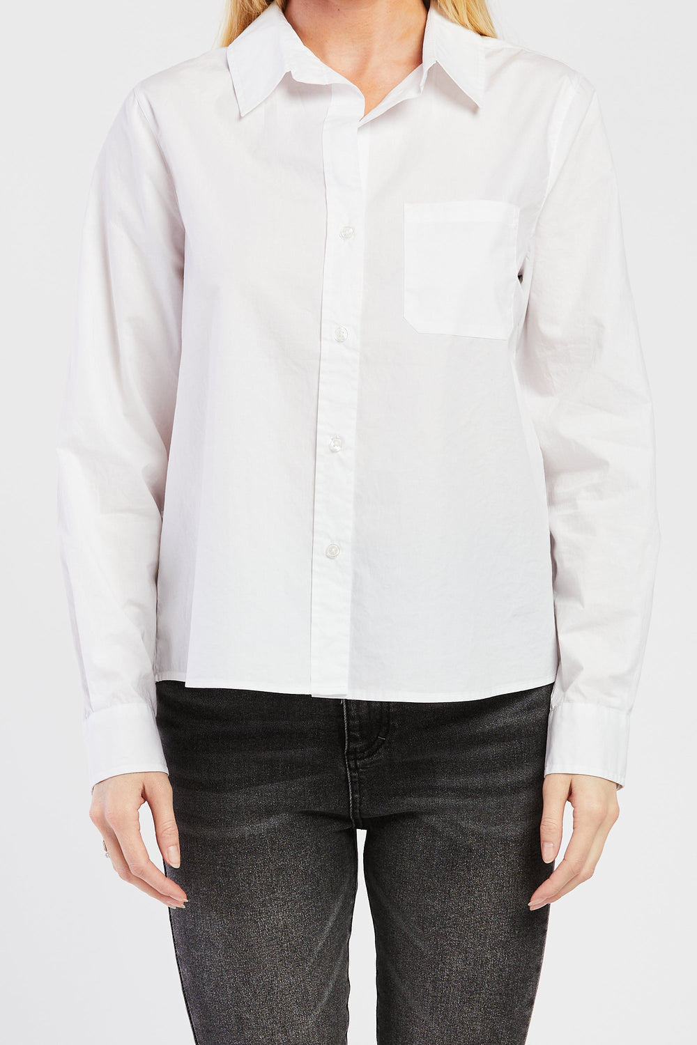 Chelina White Shirt with Long Sleeves | Forever 21 Women