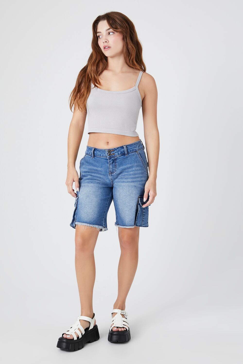 Seamless Mineral Wash Cropped Cami | Forever 21 Women