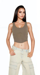 Sweater-Knit Corset Tank Top | Forever 21 Women