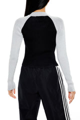 Two-Tone Raglan Zip-Up Sweater | Forever 21 Women