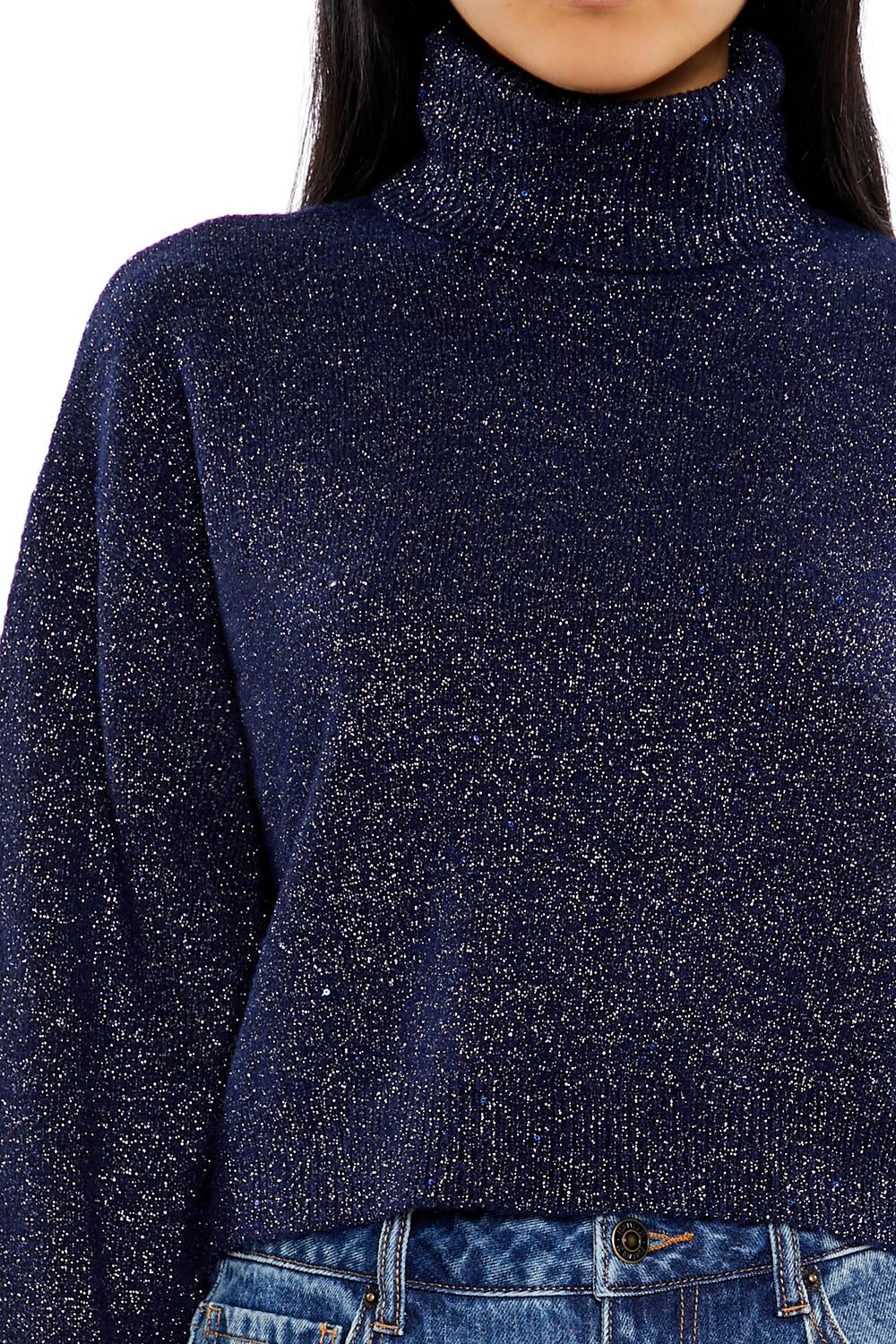 Glitter Knit Turtleneck Sweater | Forever 21 Women