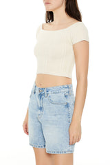 Sweater-Knit Off-the-Shoulder Crop Top | Forever 21 Women