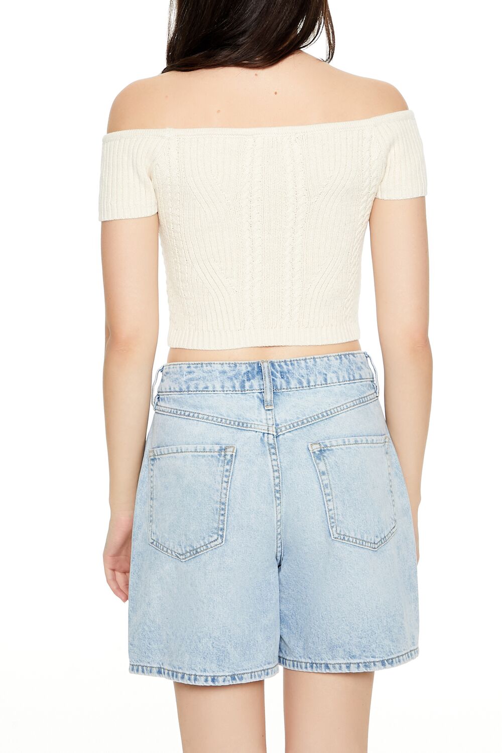 Sweater-Knit Off-the-Shoulder Crop Top | Forever 21 Women