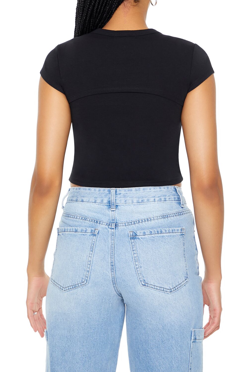 Layered Cutout Cropped Tee | Forever 21 Women