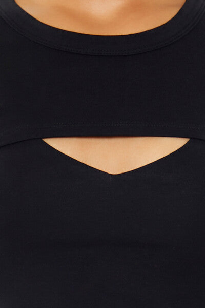 Layered Cutout Cropped Tee | Forever 21 Women