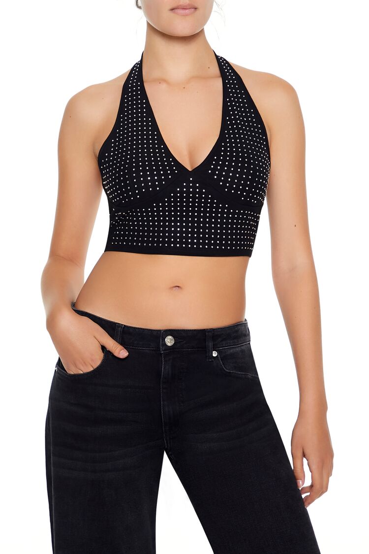 Sequin Halter Crop Top | Forever 21 Women