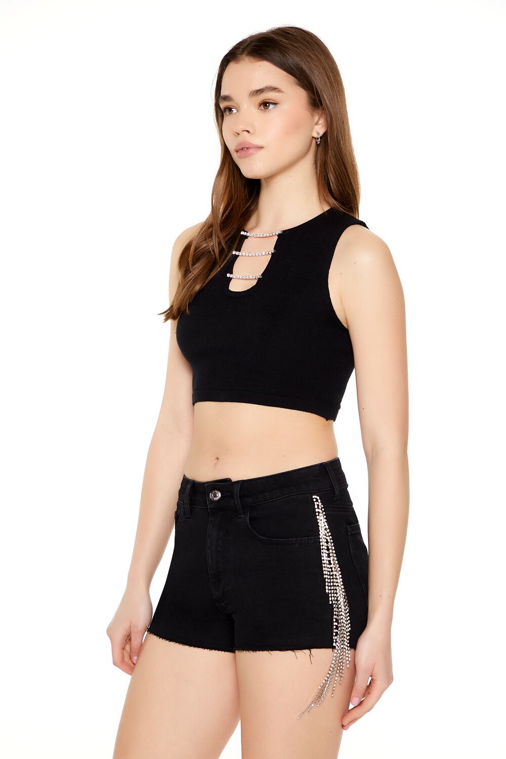 Chain Sweater-Knit Crop Top | Forever 21 Women