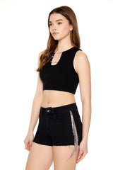 Chain Sweater-Knit Crop Top | Forever 21 Women