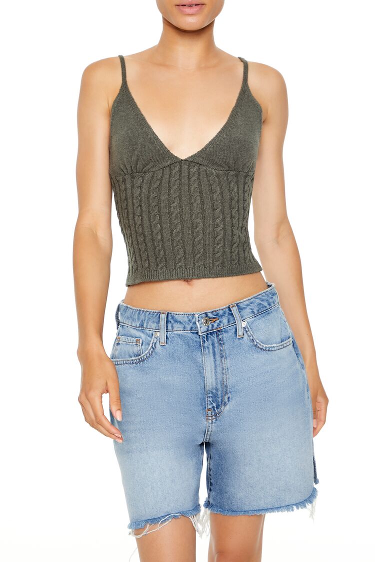 Cropped Sweater-Knit Cami | Forever 21 Women