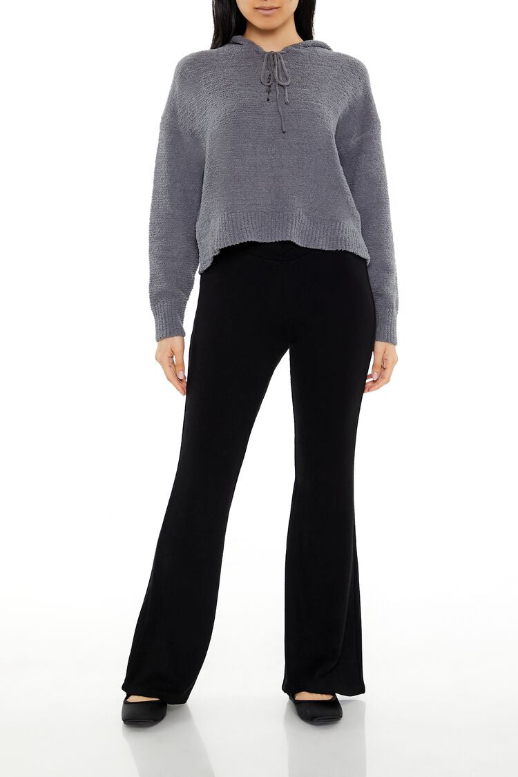 Hooded Lace-Up Sweater | Forever 21 Women