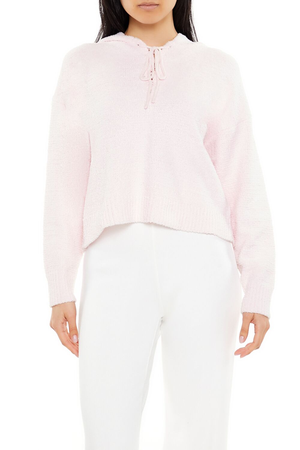 Hooded Lace-Up Sweater | Forever 21 Women