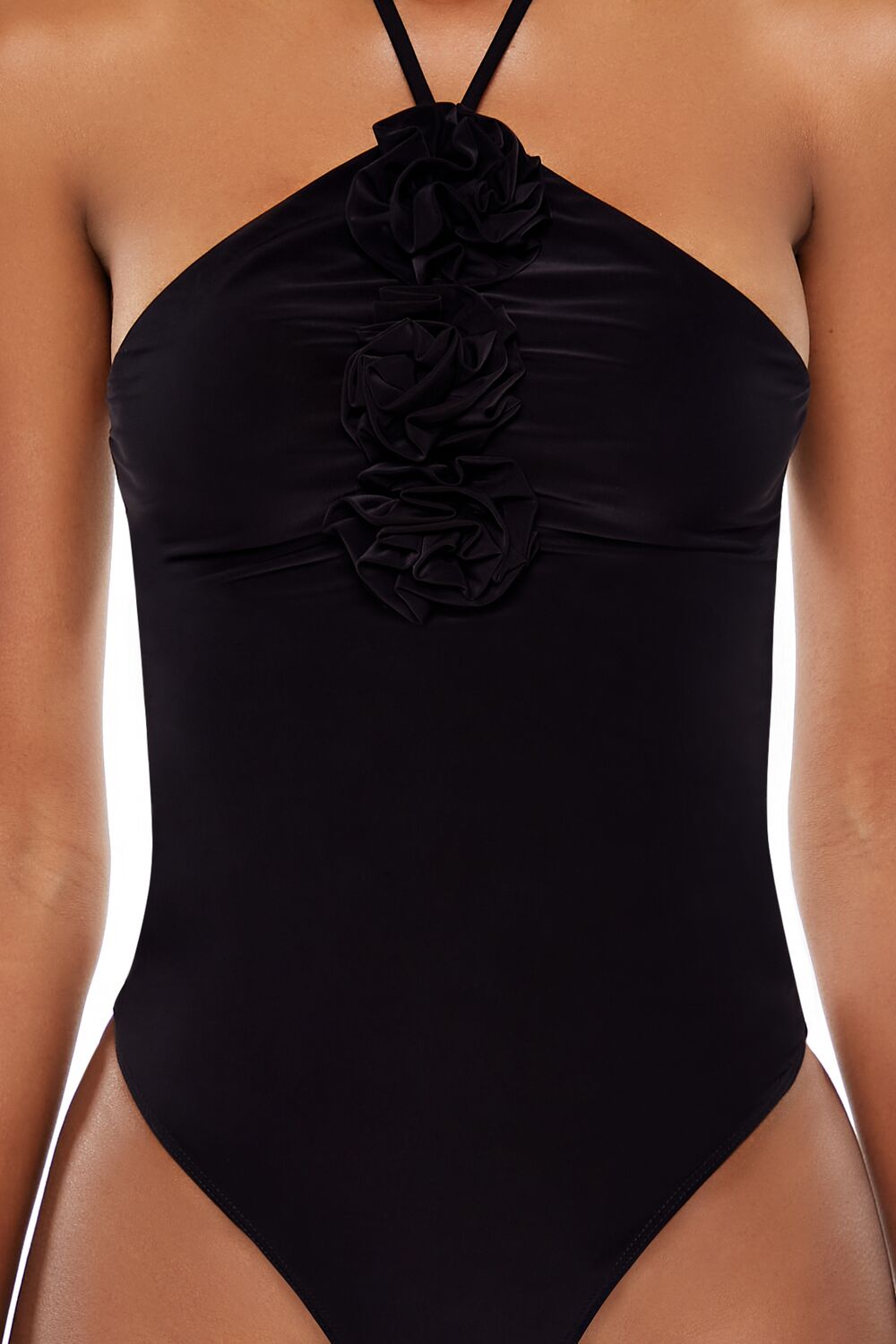 Rosette Halter Bodysuit | Forever 21 Women