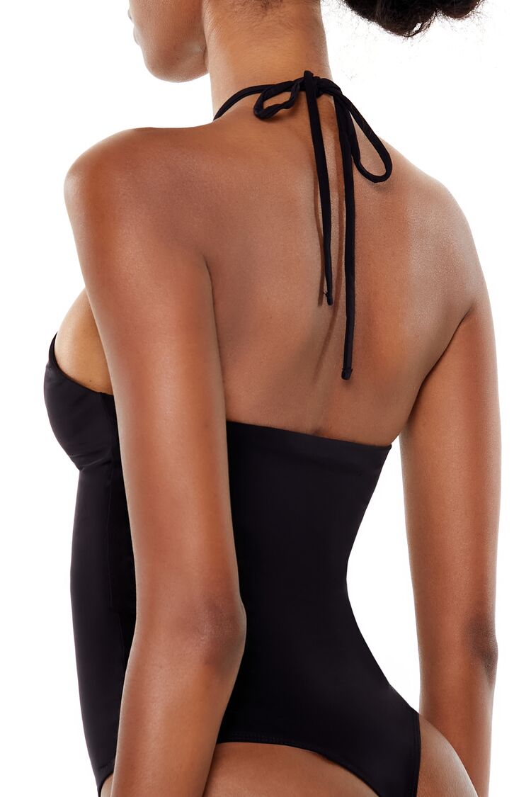 Rosette Halter Bodysuit | Forever 21 Women