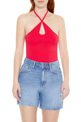 Sweater-Knit Halter Thong Bodysuit | Forever 21 Women