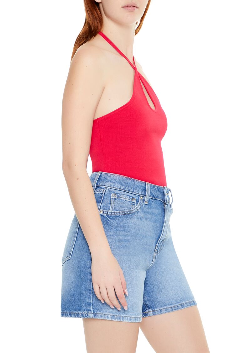 Sweater-Knit Halter Thong Bodysuit | Forever 21 Women