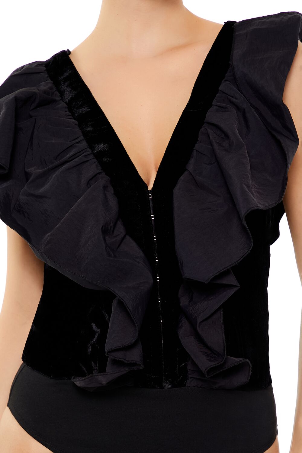 Ruffle Butterfly-Sleeve Bodysuit | Forever 21 Women