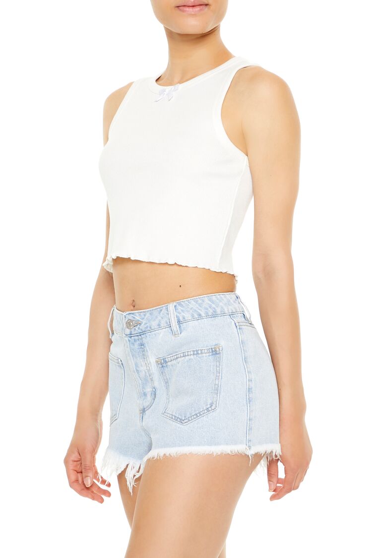 Lettuce-Edge Bow Tank Top | Forever 21 Women