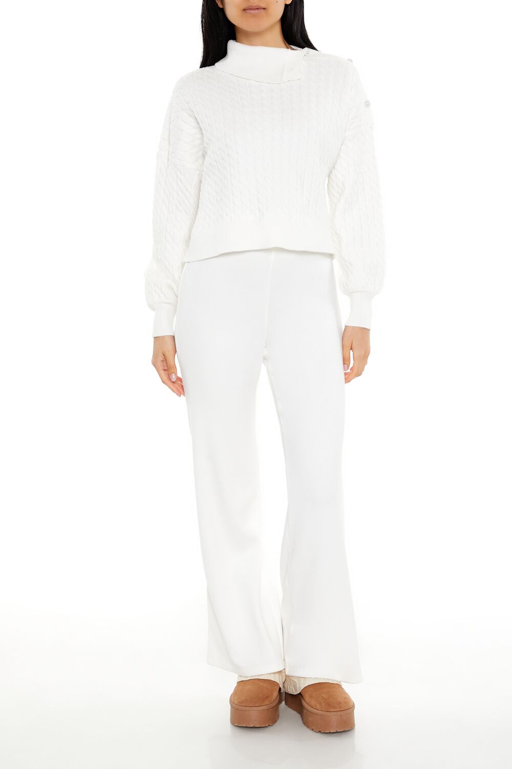 Faux Pearl Cable Knit Sweater | Forever 21 Women