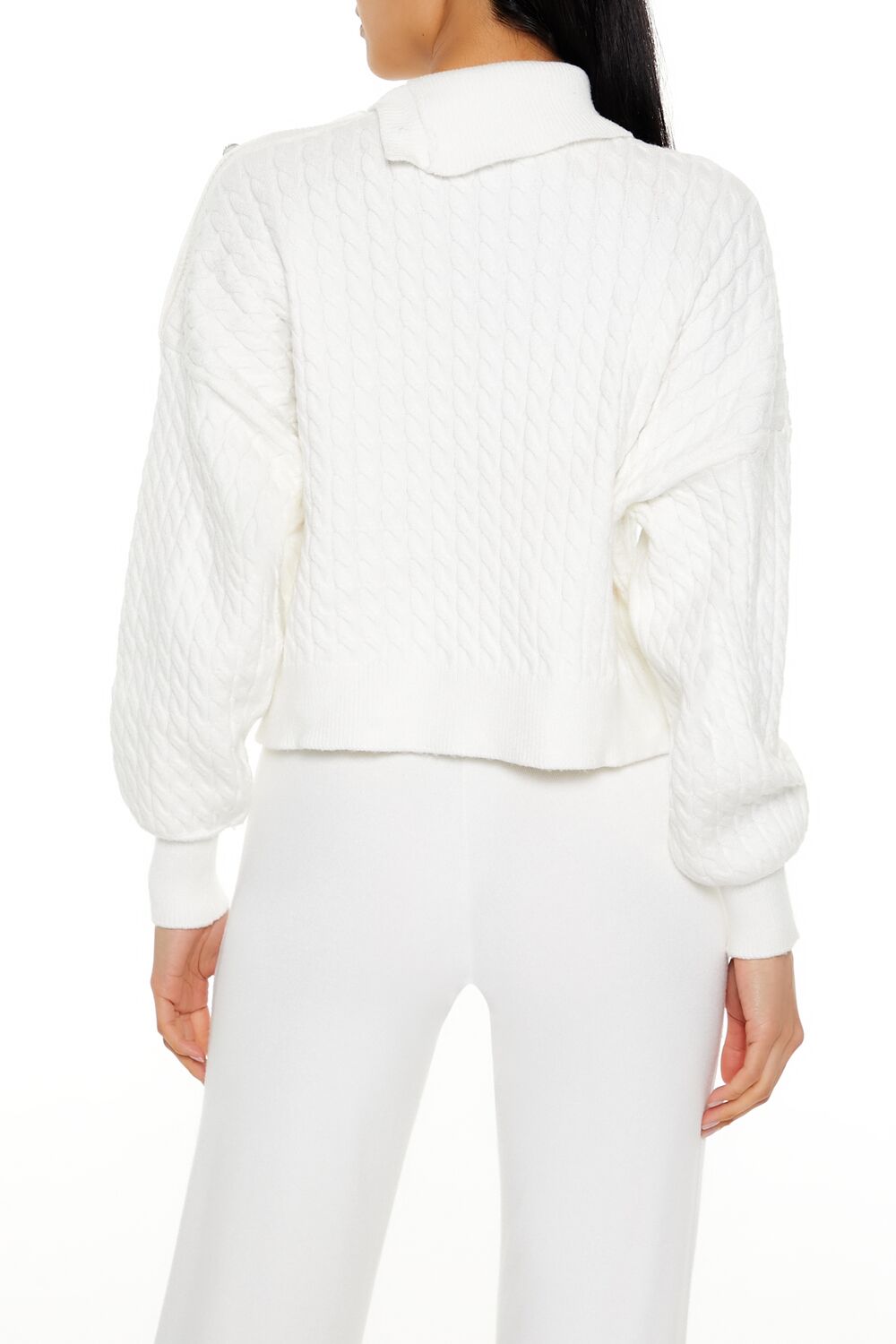 Faux Pearl Cable Knit Sweater | Forever 21 Women
