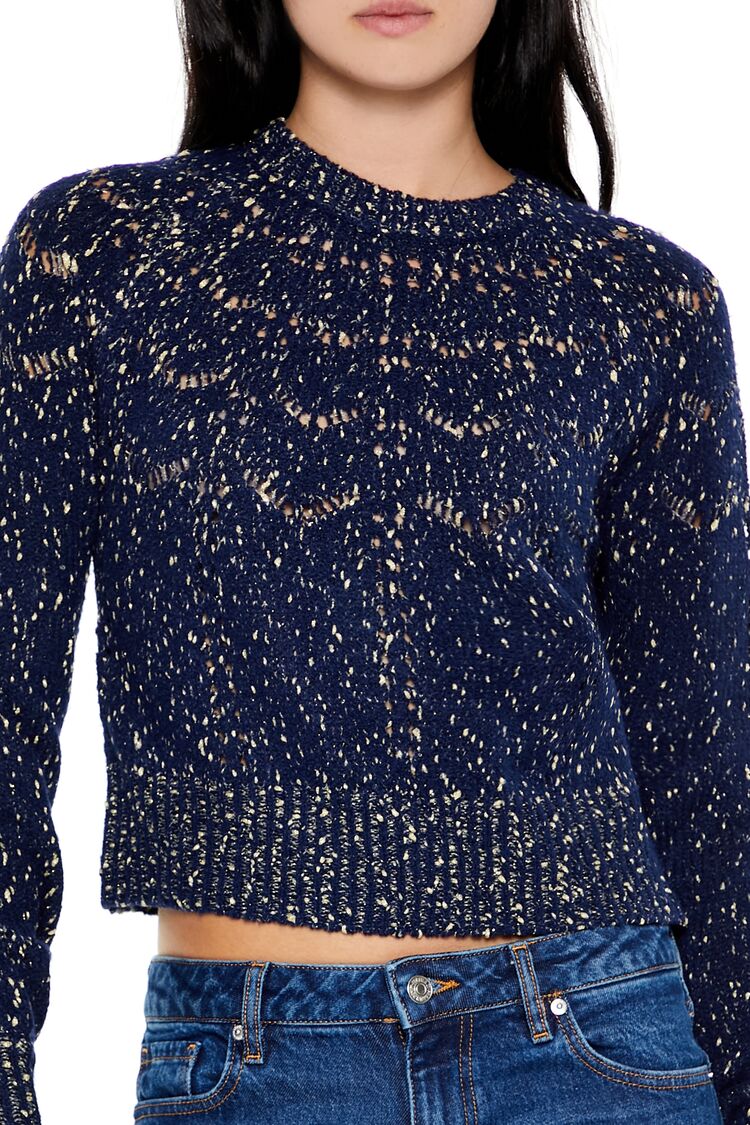 Metallic Pointelle Sweater | Forever 21 Women