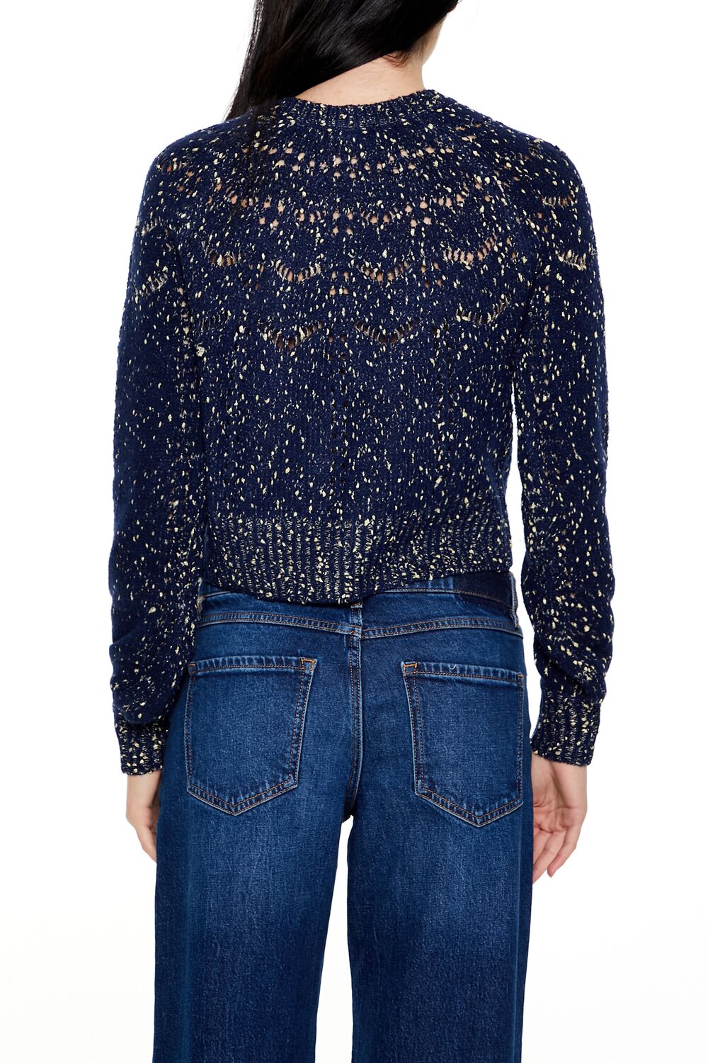 Metallic Pointelle Sweater | Forever 21 Women