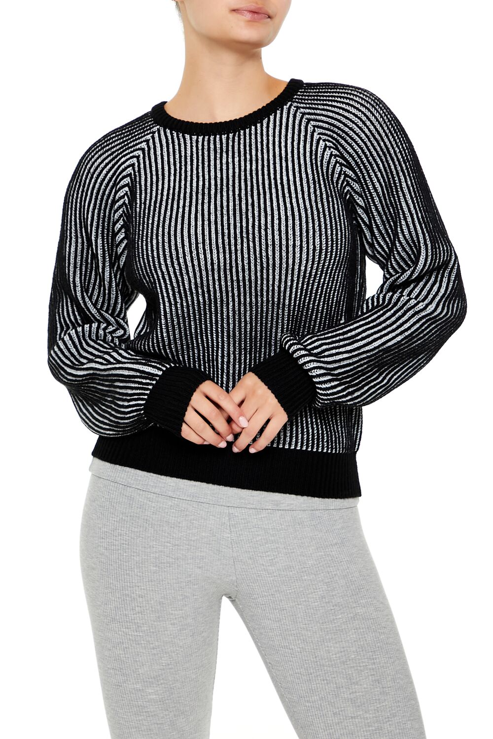 Striped Ribbed Knit Sweater | Forever 21 Women