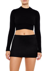 Cropped Mock Neck Sweater | Forever 21 Women