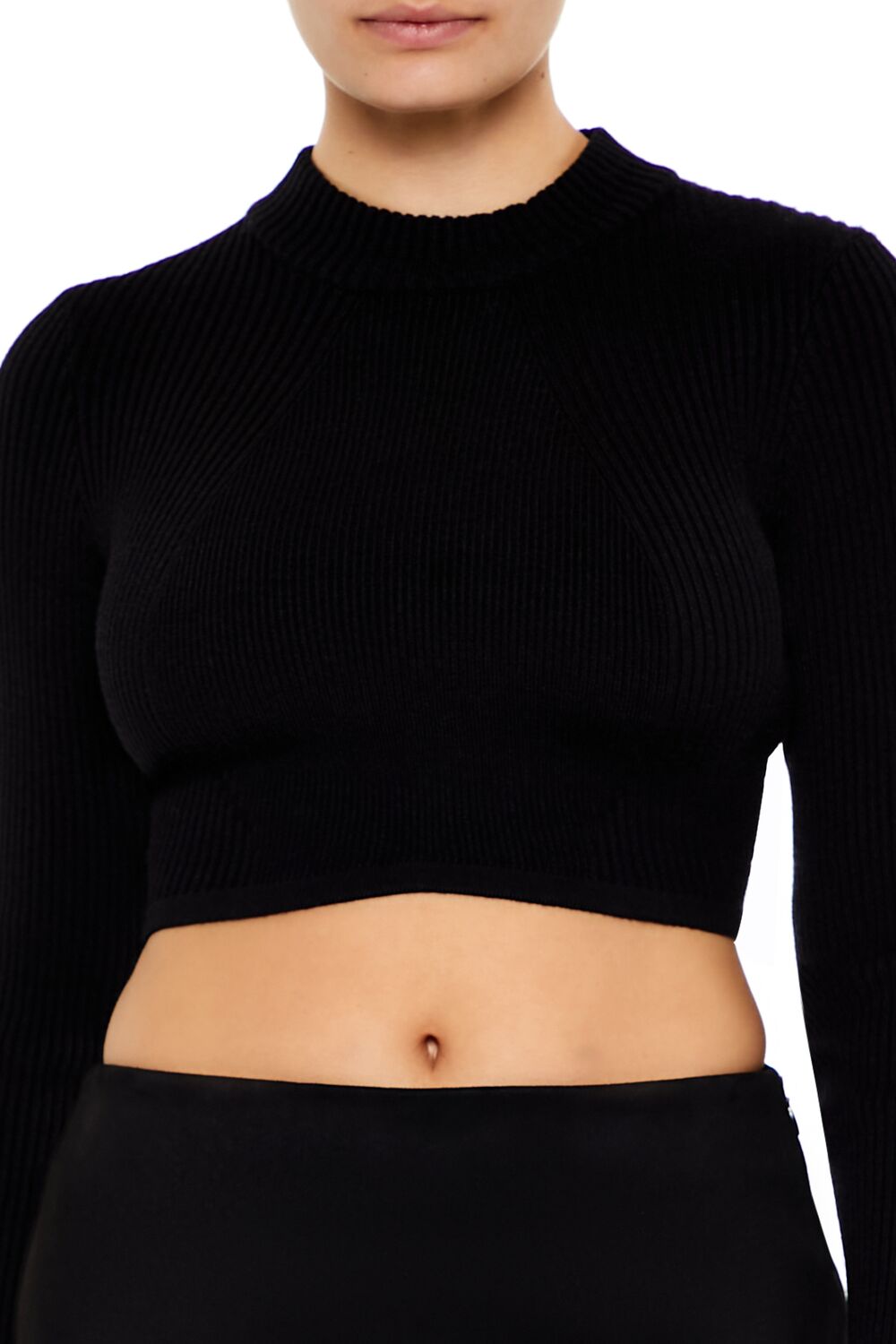 Cropped Mock Neck Sweater | Forever 21 Women