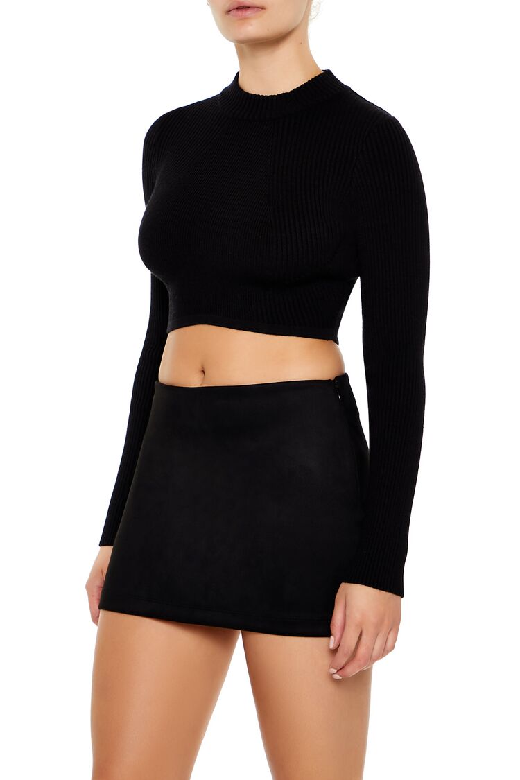 Cropped Mock Neck Sweater | Forever 21 Women