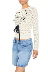 Baby Heart Bow Sweater | Forever 21 Women