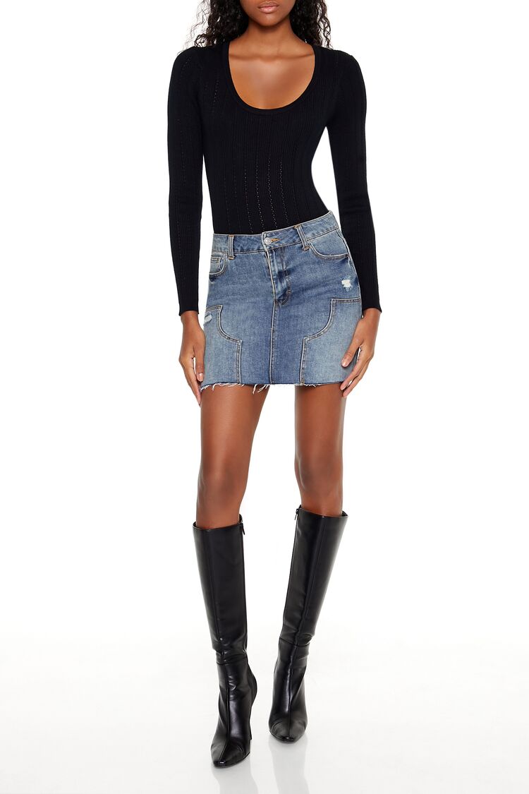 Sweater-Knit Thong Bodysuit | Forever 21 Women